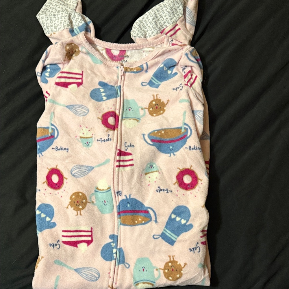 Carter's Pink Sleep Sack with Fun Baking Print